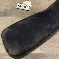 Neoprene Memory Foam Dressage - Short Girth, 2x els, center D Ring *xc/vgc, mnr dirt & stains, missing center strap