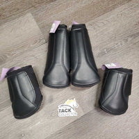 Closed Front & Hind Neoprene Boots, velcro *vgc, v.hairy, clean, residue