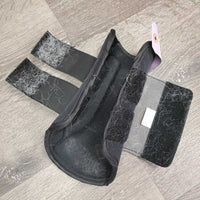 Closed Front & Hind Neoprene Boots, velcro *vgc, v.hairy, clean, residue
