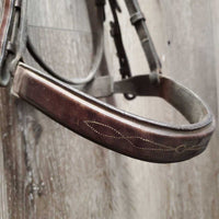 Rsd/FS Hunter Bridle, Wide Noseband, Braided Reins *gc, dirty, dry, rubs, older