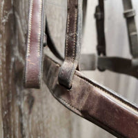 Rsd/FS Hunter Bridle, Wide Noseband, Braided Reins *gc, dirty, dry, rubs, older