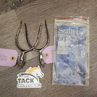 "Stallion" Slip On Western Heel Spurs - Rowels, bag *like new, mnr rubs?stains