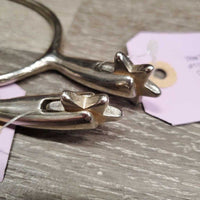 "Stallion" Slip On Western Heel Spurs - Rowels, bag *like new, mnr rubs?stains