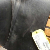 17" *XW 6" Prestige D1 Engelke Dressage Saddle, Navy Prestige Cotton Cover, Wool Flocking, Shoulder Relief Panels, Lg Front Blocks, Flaps: 16"L x 12"W, Serial #: 17M 3840611 LZ1