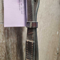 Thick Soft Leather Lever Noseband *gc, dirt, residue, peeling, older