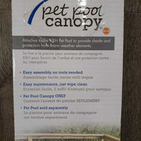 Pet Pool Cover - Canopy ONLY, box *like new