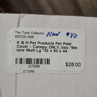 Pet Pool Cover - Canopy ONLY, box *like new