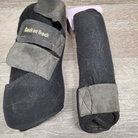 Closed Exercise Boots, velcro *gc, dirt, clumpy, hair, velcro: faded, discolored & rough edges
