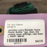 Lycra Shoulder Guard, Plastic Buckle *vgc, clean, mnr undone seam stitchign, rubs