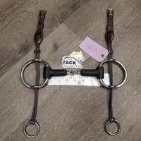 Thick Rubber Gag Bit, ?Nunn Finer Nylon Rope Gag Cheeks *xc, clean, v.mnr rubs, residue & frays, 0 Bottom Stoppers