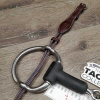 Thick Rubber Gag Bit, ?Nunn Finer Nylon Rope Gag Cheeks *xc, clean, v.mnr rubs, residue & frays, 0 Bottom Stoppers