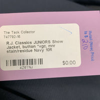 JUNIORS 'Blue Label' Show Jacket *vgc, mnr dirt & stains?