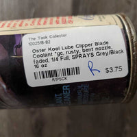 Clipper Blade Coolant *gc, rusty, bent nozzle, faded, 1/4 Full, SPRAYS