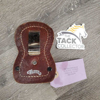 Leather & Cowhair Show Comb Holder, bling *xc/like new, mnr loose hair & dust