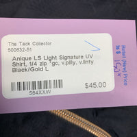 LS Light Signature UV Shirt, 1/4 zip *gc, v.pilly, v.linty