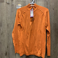 LS Light Signature UV Shirt, 1/4 zip up *xc, mnr seam puckers