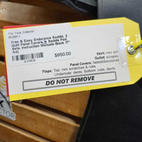 17" Adj Free & Easy Endurance Saddle, 2 Quilt Panel Covers, 2 Saddle Pad Sets, Instruction Manuals, Self Adjustable System Flaps: 16"L x 14.5"W Adjustable Position Stirrup Bars