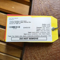 17" MW *5" County Stabilizer XTR Close Contact Saddle, 2 Billet Guards, Wool Flocking, Rear Gusset Panels, Med Front Blocks, Flaps: 14"L x 14"W, Serial #: 06090703 - 2 17 M SR