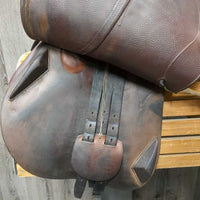 17.5" MW 5.25" Antares Contact - Close Contact Saddle, 2 Billet Guards, Panels: Wide, Rear Gussets, Foam & Shoulder Cut outs, Med Front & Back Blocks, Flaps: 14.75"L x 24.5"W Serial #: 17 1812 4AA 175 L A01 T1 M15 DTA 50