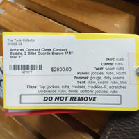17.5" MW 5.25" Antares Contact - Close Contact Saddle, 2 Billet Guards, Panels: Wide, Rear Gussets, Foam & Shoulder Cut outs, Med Front & Back Blocks, Flaps: 14.75"L x 24.5"W Serial #: 17 1812 4AA 175 L A01 T1 M15 DTA 50