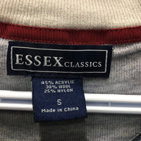 Light Wool Sweater, 1/4 Zip Up *vgc, mnr rubs, stains, snag & pills