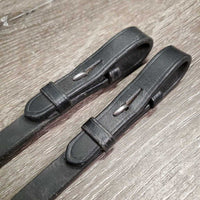 Pr Leather Braided Reins *vgc/xc, mnr film, scraped edges & bend