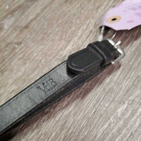 Pr Leather Braided Reins *vgc/xc, mnr film, scraped edges & bend