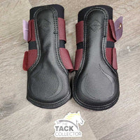 Pr Closed Boots, velcro *vgc, clean, pilly edges, mnr dirt?stains