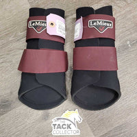 Pr Closed Boots, velcro *vgc, clean, pilly edges, mnr dirt?stains