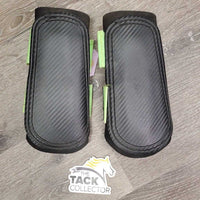 Pr Closed Neoprene Boots, velcro *gc, dirt & hair