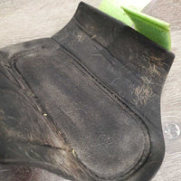Pr Closed Neoprene Boots, velcro *gc, dirt & hair