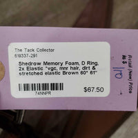 Memory Foam, D Ring, 2x Elastic *vgc, mnr hair, dirt & stretched elastic