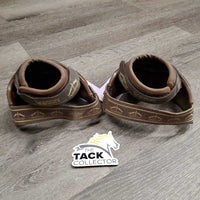 Pr Heel Boots *vgc, mnr dirt, stains, stretched & faded elastic