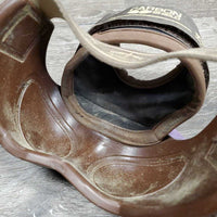 Pr Heel Boots *vgc, mnr dirt, stains, stretched & faded elastic