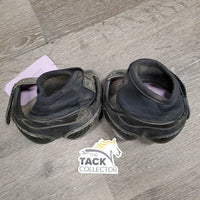 Pr Heel Boots *gc, dirt, faded, stretched elastic, marker, stains, seam rubs