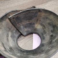 Smooth Soft Rubber Bell Boots, velcro *gc, dirt, residue, faded, scratches