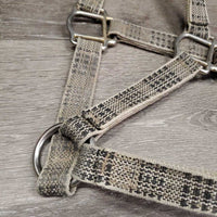 Nylon Breakaway Halter, Leather Crown *gc, dirty, faded, stains