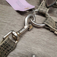 Nylon Breakaway Halter, Leather Crown *gc, dirty, faded, stains