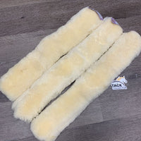 3 Piece Sheepskin Breastplate Covers *like new, no bag