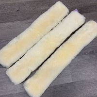 3 Piece Sheepskin Breastplate Covers *like new, no bag