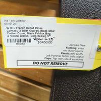 17" *W/XW *6.25" W.R.H. French Debut Close Contact, 2 Billet Guards, Black Ideal Cotton Cover, Black Fairfax Bag: 4 Velcro Blocks, Wool Flocking, Front & Rear Gusset Panels, Flaps: 13.75"L x 14.5"W Serial #: 17 W 103191