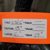 Pr Field Boots, zips *gc, clean & mnr dirt, film, slice, rubs & scratches, MISSING spur rest