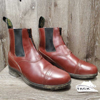 Paddock Boots, Zips *stirrup locking system *xc, clean, mnr dirty heels, older *uses interlocking stirrup grips