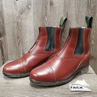 Paddock Boots, Zips *stirrup locking system *xc, clean, mnr dirty heels, older *uses interlocking stirrup grips