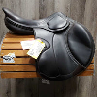 17.5" MW 5.5" Amerigo Close Contact, 2 Billet Guards, Yellow Amerigo Cover, Wool Flocking, Full Calfskin, Large Front & Med Back Blocks, Flaps: 13.5"L x 13"W Serial #: 17.5 N 14850412 JDJAP 2 M