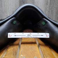 17.5" MW 5.5" Amerigo Close Contact, 2 Billet Guards, Yellow Amerigo Cover, Wool Flocking, Full Calfskin, Large Front & Med Back Blocks, Flaps: 13.5"L x 13"W Serial #: 17.5 N 14850412 JDJAP 2 M