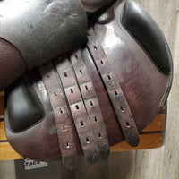 17.5" MW 5.5" Amerigo Close Contact, 2 Billet Guards, Yellow Amerigo Cover, Wool Flocking, Full Calfskin, Large Front & Med Back Blocks, Flaps: 13.5"L x 13"W Serial #: 17.5 N 14850412 JDJAP 2 M