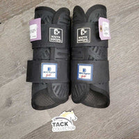 X Country Neoprene Closed Boots, velcro *vgc, mnr dirt & stains