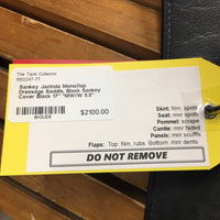 17" *MW/W 5.5" Sankey Jacinda Monoflap Dressage Saddle, Black Sankey Cover, Wool Flocking, XLg Exterior Blocks, Front & Rear Gusset Panels, Buffalo Leather, Flaps: 16.25"L x 11"W Serial #: 074416 17 M/W