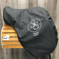 17" *MW/W 5.5" Sankey Jacinda Monoflap Dressage Saddle, Black Sankey Cover, Wool Flocking, XLg Exterior Blocks, Front & Rear Gusset Panels, Buffalo Leather, Flaps: 16.25"L x 11"W Serial #: 074416 17 M/W